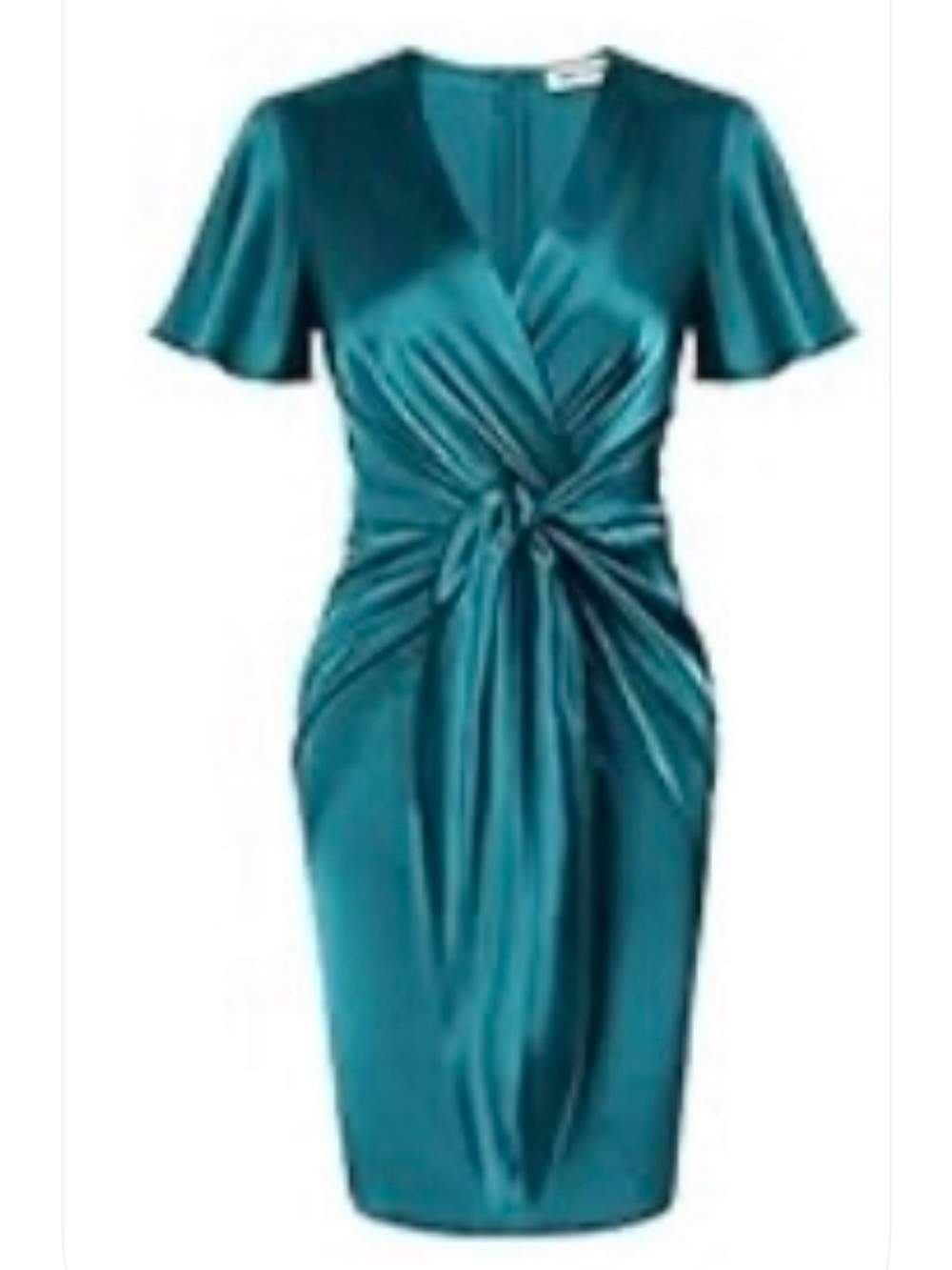 Grace Karin Teal Satin Dress